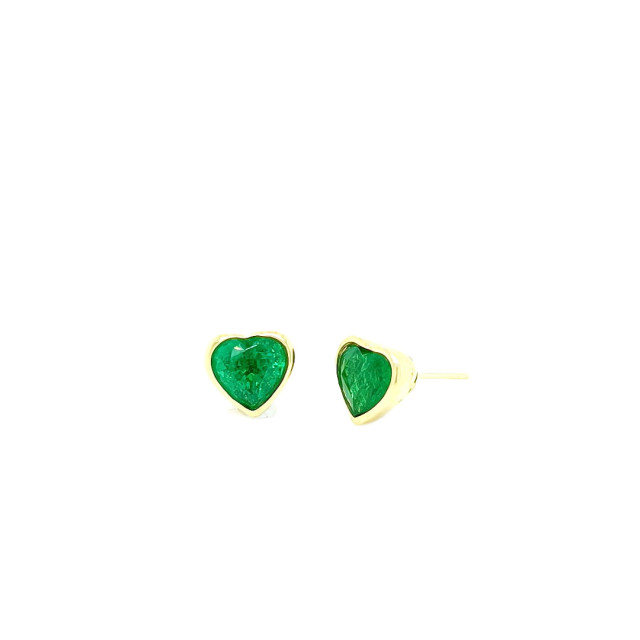 Emerald Huggie Earrings
