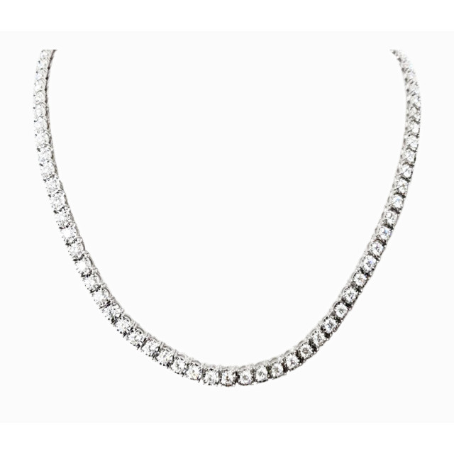 Diamond Necklace Italian Carving